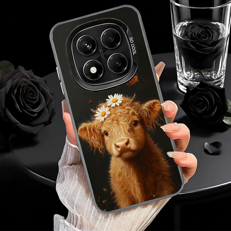 Cute Highland Cow Soft Phone Case for Xiaomi Redmi Note 13 14 15 Pro Plus 12S 12 11S 11 11T 10S 10 Shockproof Cover Back Shell