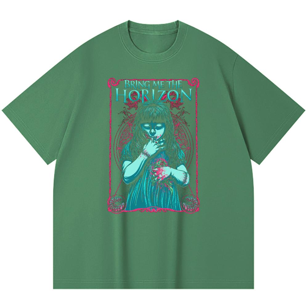 230 g/m² 100% Bavlna T-shirt Heavy Metal Rocková Kapela Tisk Populární Hudby Unisex Těžký Bavlněný T-shirt