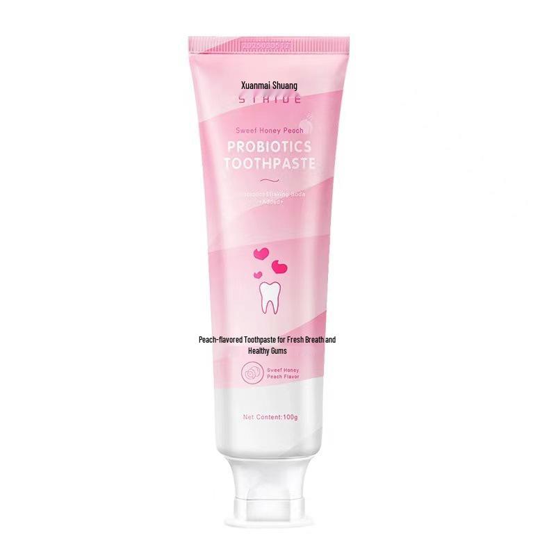 Probiotic Fruit-Flavored Whitening Toothpaste: Brightens, Removes Stains, Tartar, and Bad Breath, Provides Fresh Breath