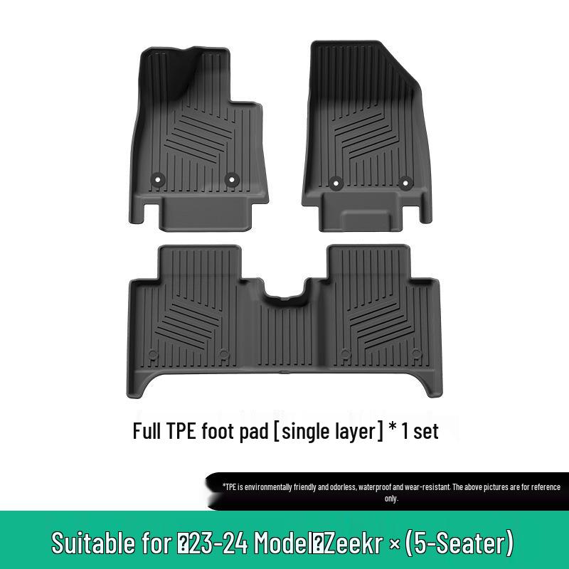 Zeekr X Car Floor Mats (23-26): TPE Floor Mats, Vehicle-Specific Trunk Mats & Seat Back Mats