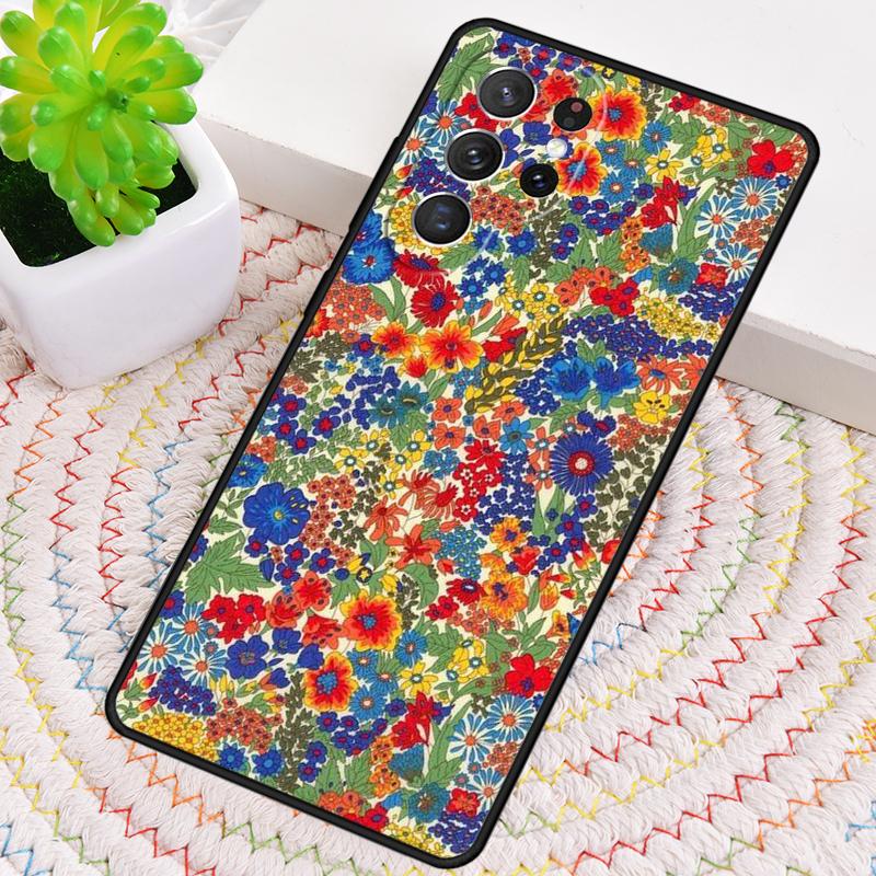 Colourful Flower Painting Art Phone Case for Samsung Galaxy note 10 pro S26 Ultra S23 S24 FE S25 S21 S22 PLUS shockproof Cove
