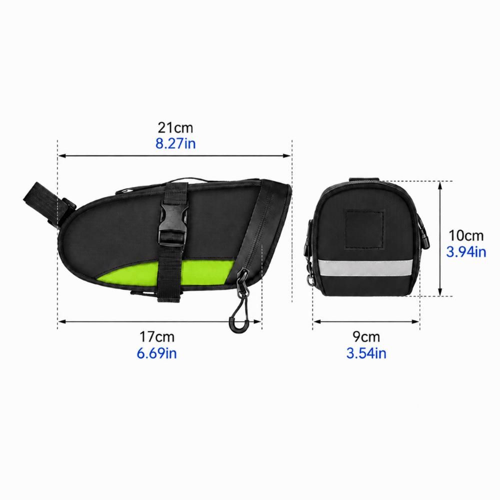 1.2L Capacity Cycling Tail Bag with Reflective Cycle Storage Bag  for Mountain & Road Bike