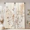 2pc Autumn Leaf Print Curtains   Polyester Fabric   Machine Washable   Suitable for Bedroom and Living Room Decoration