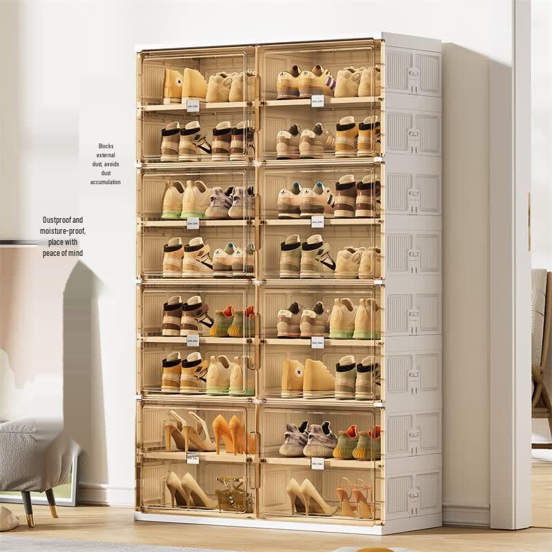 JEKO&JEKO Foldable Magnetic Shoe Cabinet