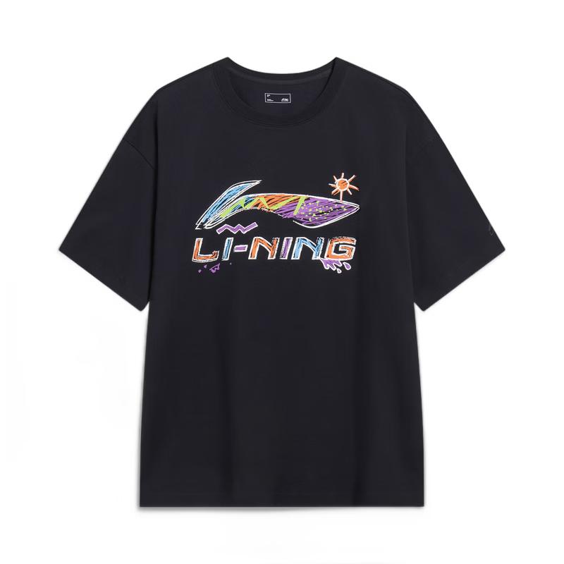Унисекс Повседневная хлопковая футболка Li-Ning L