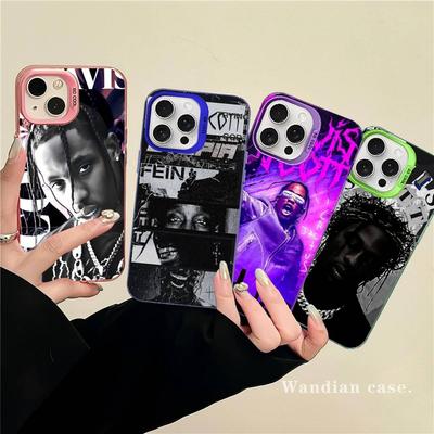 T-Travis S-ScottS Sänger Handyhülle Für IPhone 16 15 14 13 12 11 17 Pro Max Plus Farbe Silber Hülle