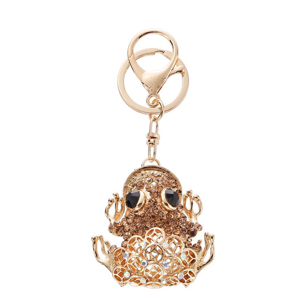 Brelok Złota Ropucha: Chiński Styl Zwierzę Pożerające Pieniądze Wisior z Cyrkoniami