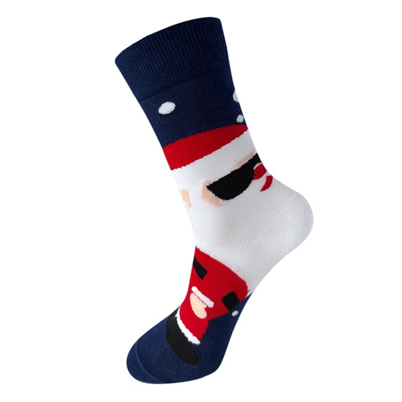 

1 пара носков с оленями, лучших для Рождества и зимы, удобные, мягкие, с рождественской елкой, унисекс, рождественские носки, Санта-Клаус, снежинка