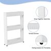 3-Tier Slim Rolling Cart Kitchen Storage Organizer Mobile Utility Cart Laundry Bathroom Small Spaces