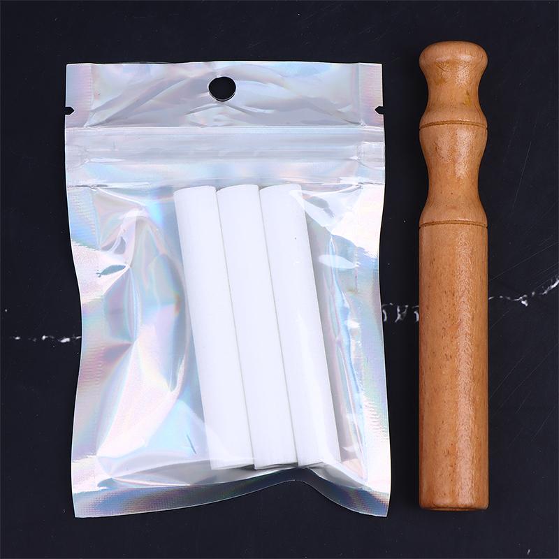 Aromatherapie Inhalator Voor Essentiële Oliën Stoppen met Roken Inhalator Stick Houten Persoonlijke Diffuser Voor Essentiële Oliën Met Vezelstaafjes