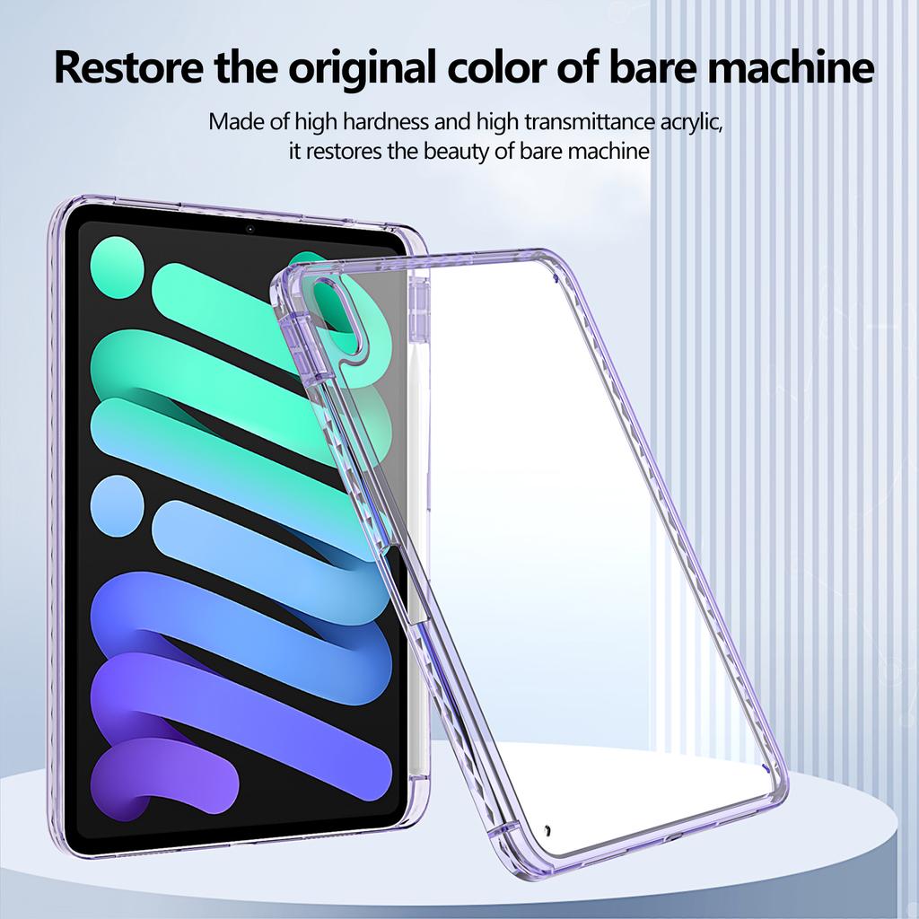 For iPad (2025)/10.9 (2022) Case Clear TPU Tablet Protective Cover with Pen Slot
