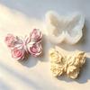 1pc DIY Silicone Candle Mold Flower Relief Rose Butterfly Mold  Aroma Candle Plaster