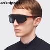 Sports Oversized One-Piece Shield Sunglasses Women  Luxury Steampunk Outdoor Goggle Sun Glasses For Male Punk Shades UV400