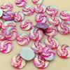 100pcs 10mm Round Resin Rhinestone Crystal Stone Beads Flatback For DIY Wedding Decoration -A59