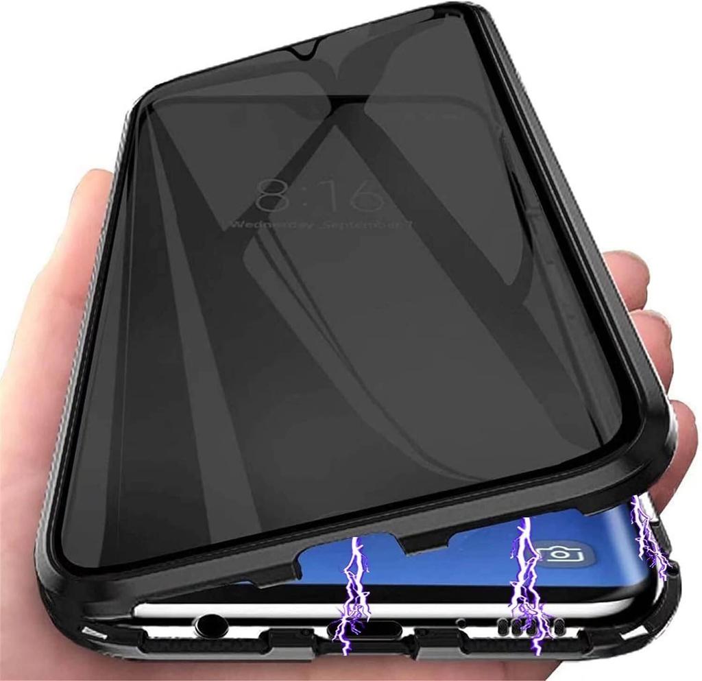 Anti Peeping Case for Samsung Galaxy S26 Ultra Plus S26+, Double Sided Tempered Glass,Metal Frame with Lens Protector Phone Bumpers