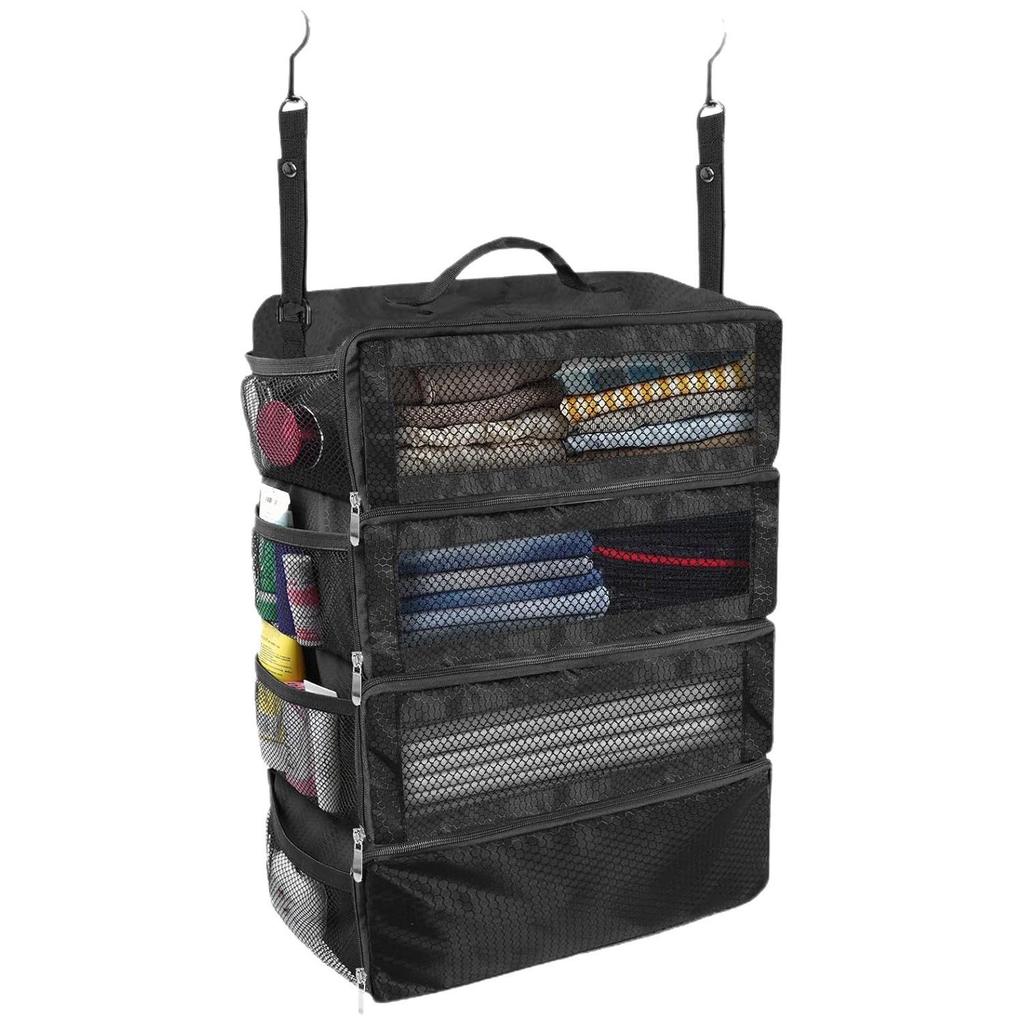 Grote Opvouwbare Multifunctionele Reisgarderobe Kledingopbergtas, Meerlaagse Hangende Organizer