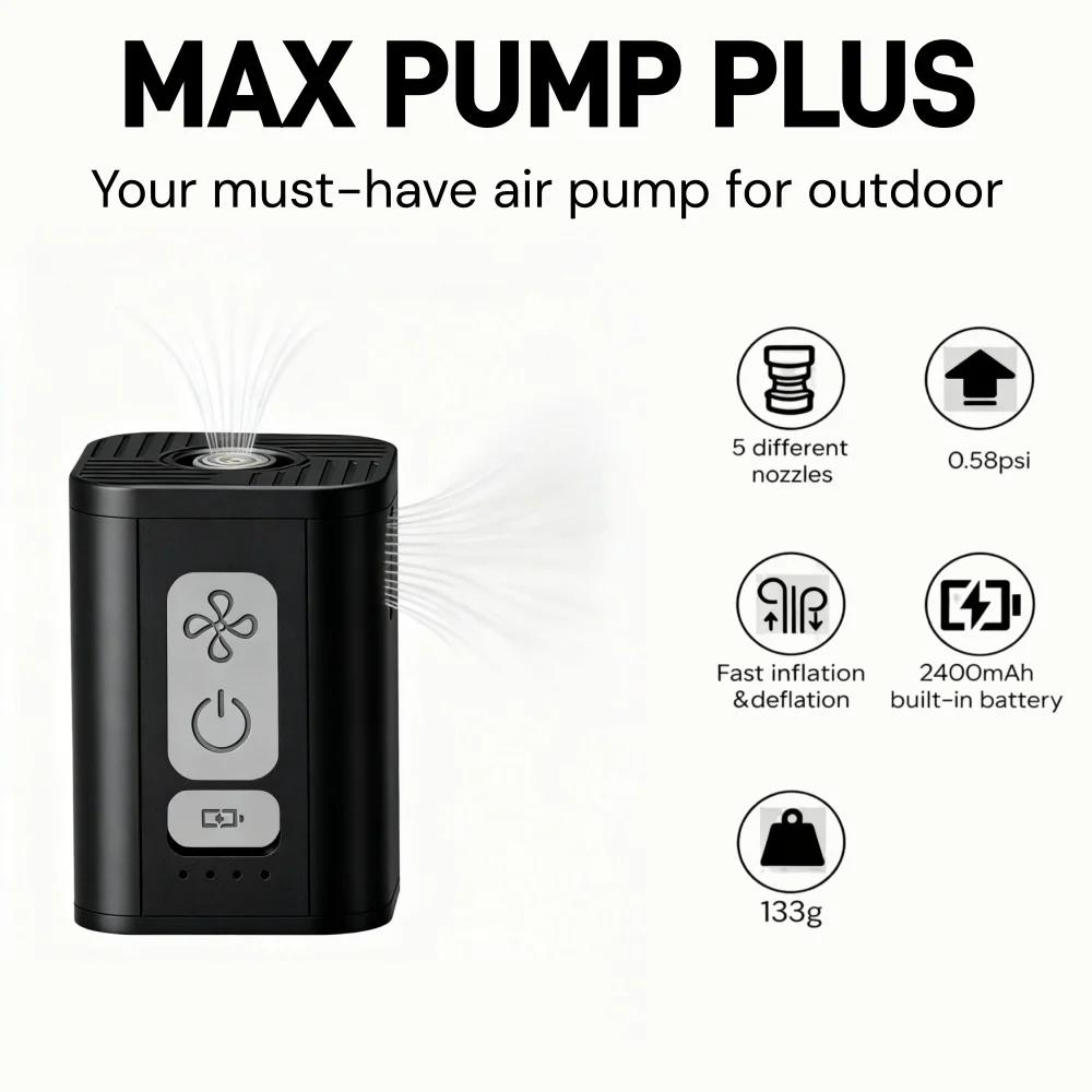 Wiederaufladbare Luftpumpe für aufblasbare Artikel, Kabellose elektrische Pumpe für Luftmatratzen Poolschwimmer, Mini-Vakuumpumpe für Aufbewahrungsbeutel