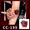 Nuovi Tatuaggi Impermeabili di Halloween Horror Cicatrice Faccia - Adesivi Trucco Opachi per Feste Festival