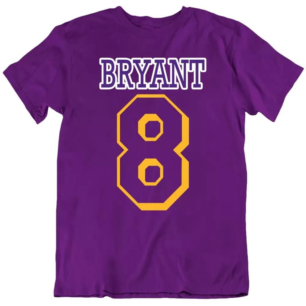 8 Bryant, Black Mamba Basketball Sport Fan T Shirt Tee Gift New Unisex T-Shirt S
