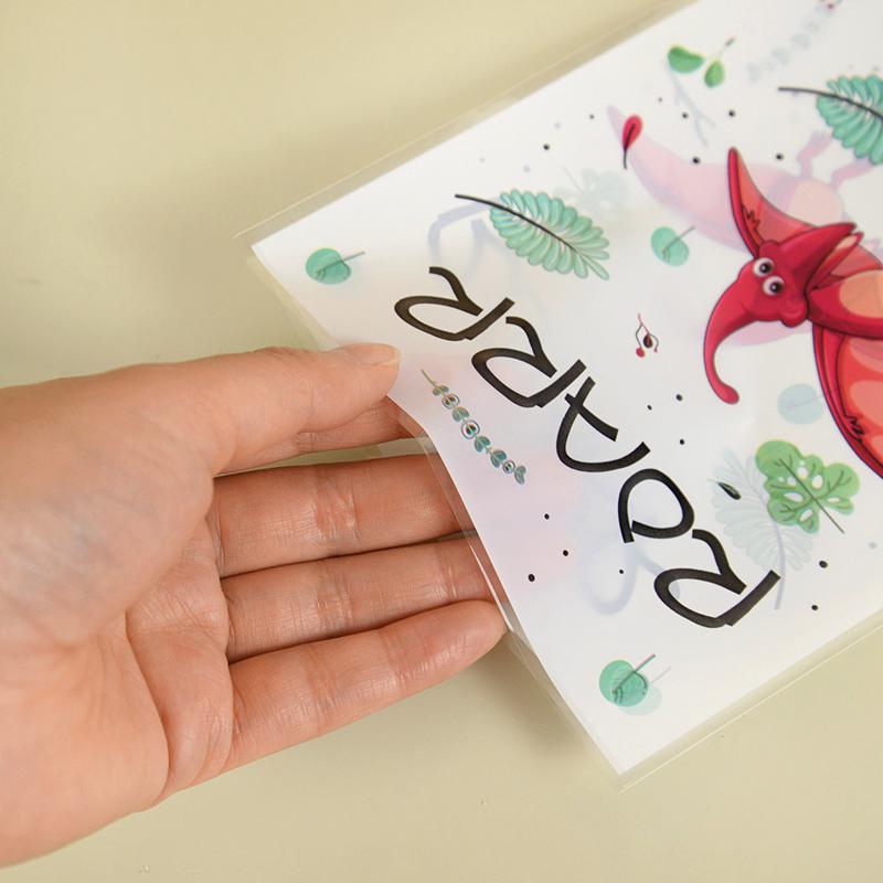 25/50pcs Dinosaur Party Candy Gift Bags Roar Dino Safari Jungle Animals Biscuit Packing BagKids Birthday Supplies Baby Shower