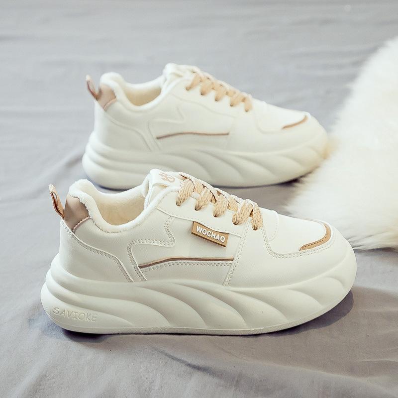 Mote Vinter Varm Bomullssko Dame Mote Sklisikker Flat Fritidssneakers Dame Ute Komfortable Treningssko Zapatos De Mujer