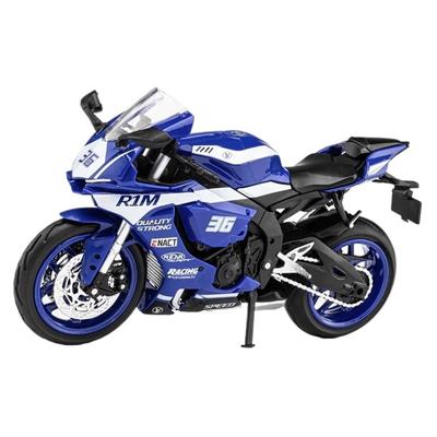 1/12 Yamaha R1M Speelgoed Motorfiets Model Legering Diecast met Schokabsorptie Simulatie Schaal Motorfiets Model Speelgoed voor Kinderen Geschenken