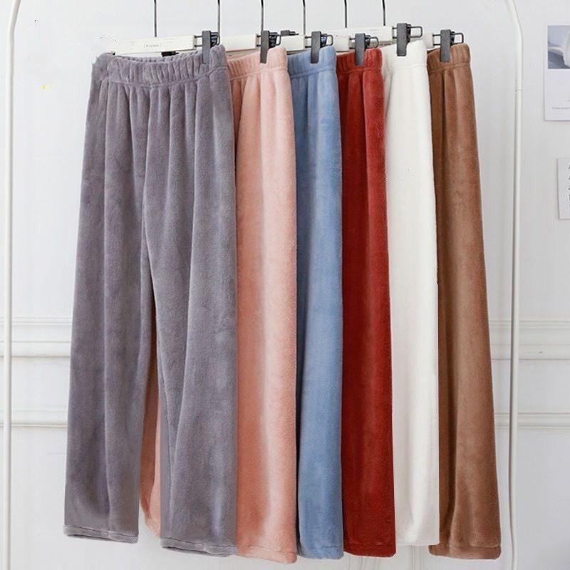Women's Plus Velvet Warm Pants, Autumn/Winter Pajamas, Thermal Casual Outerwear for Home - Fairy Style 2025.