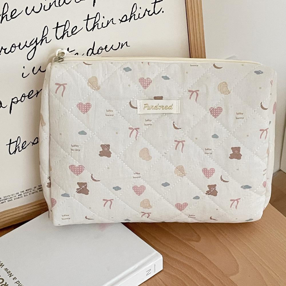 

Високоякісні косметички Бордовий Ведмідь Сумка для зберігання Мультяшна сумка для прання 8