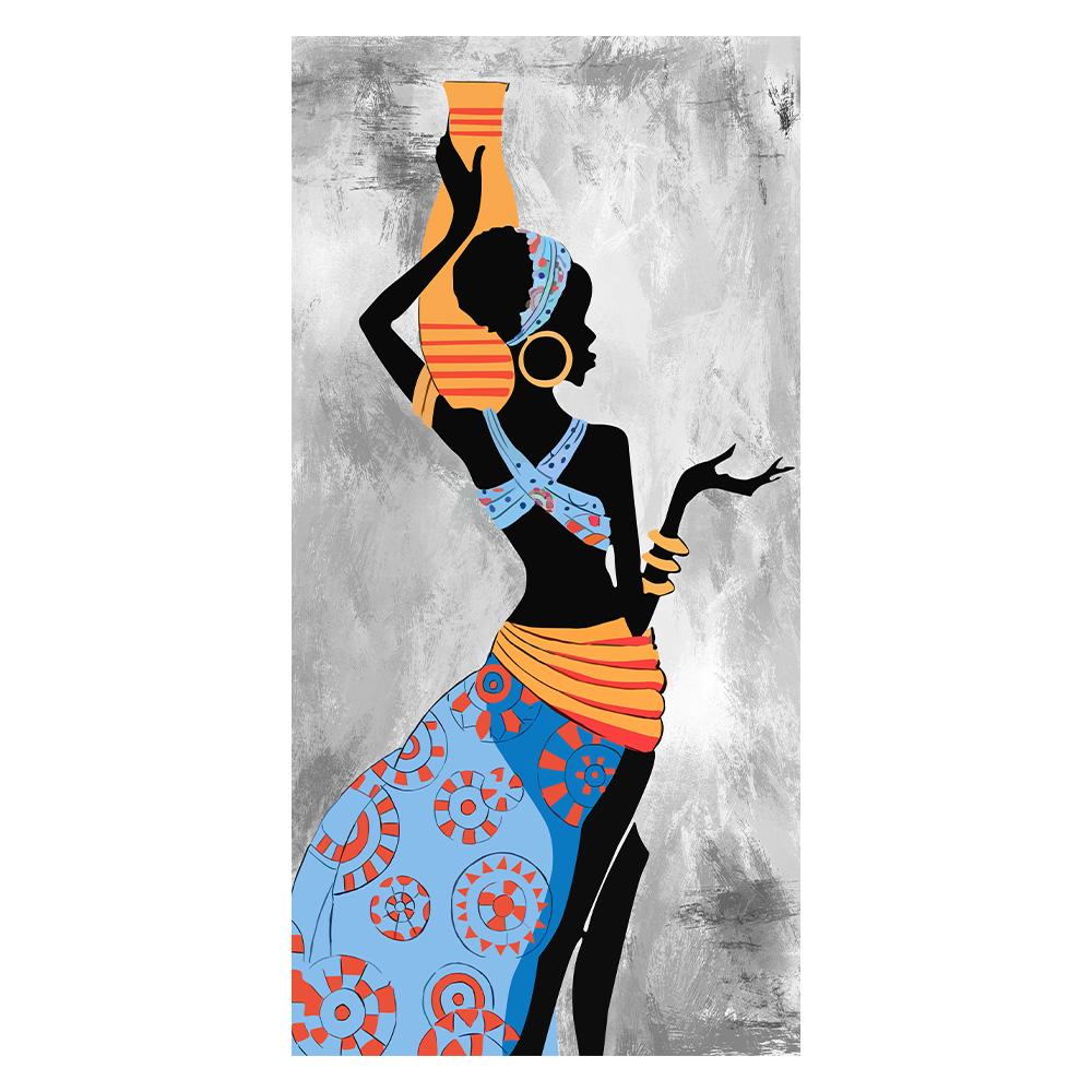 Afrikanische Schwarze Frau Leinwandmalerei Vintage Wandkunst Figuren Drucke Für Wohnzimmer Zuhause Raum Wand Dekorative Bilder
