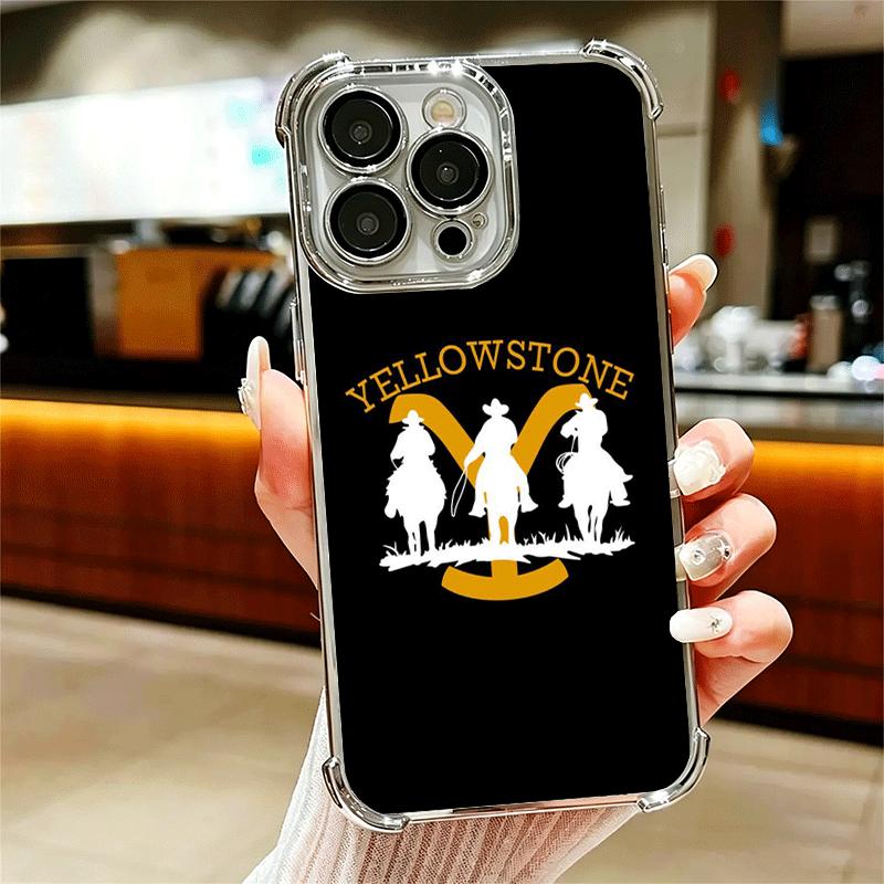 Y-Yellowstones TV Soft Phone Case For iPhone 15 16 17 Air 14 Pro Max 16E Plus 13 12 Mini Plating Anti-Fall Fundas