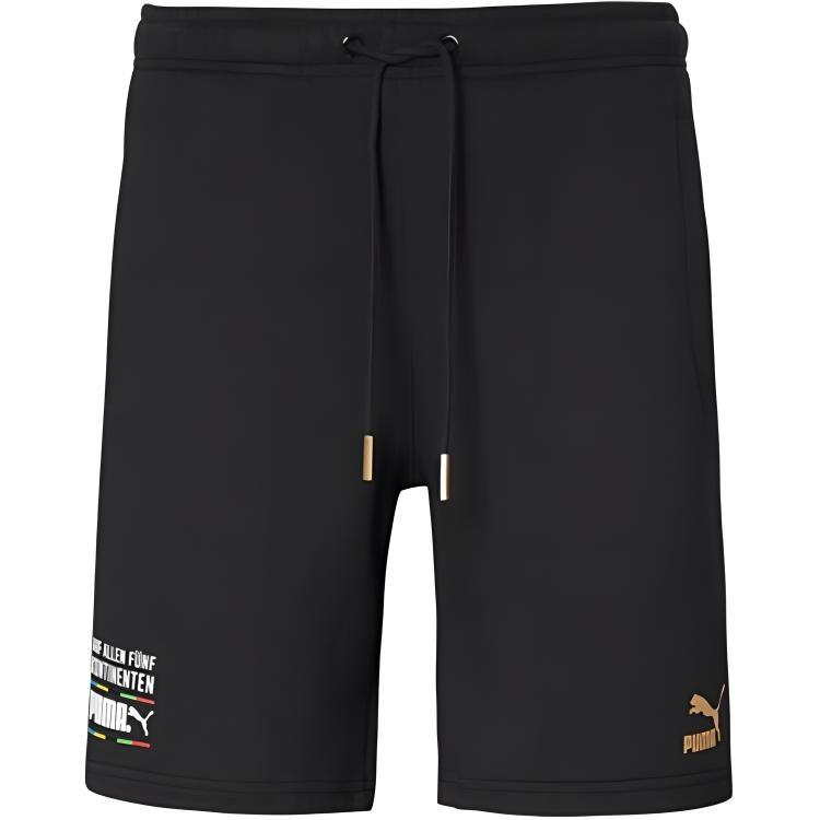 PUMA Tailored For Sport Worldhood Shorts Black White Orange Men s 599288-01 M