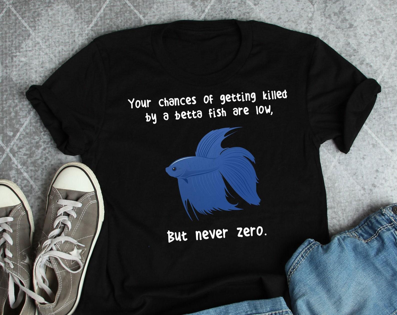 Betta Fish Shirt, , , Funny Betta Lover Gift, Cute Pet Siamese Fighting Fish T-shirt, Tropical Aquarium Tshirt, Fish Keeping Tank 100