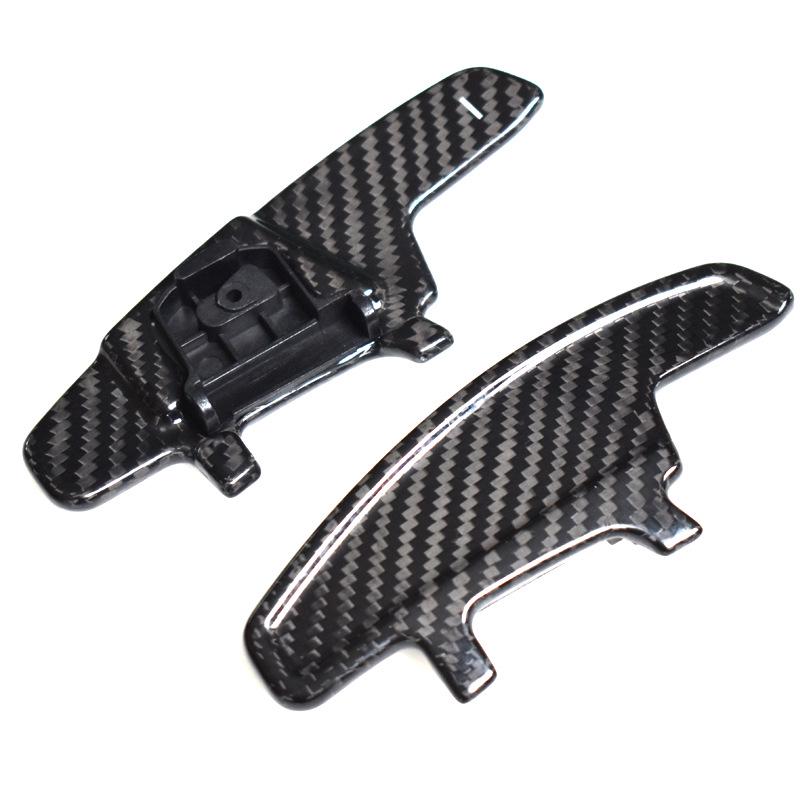 Real Carbon Fiber Shift Paddles for Scirocco, Lamando R-line, Golf 7, and GTS Steering Wheel Modification