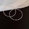 Silver Needle Diamond-set Geometric Circle Earrings Temperament Light Luxury High-end Earrings Personalized Design Cold Wind Earrings Wholesale
