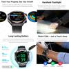 New Bluetooth Call Smart Watch Men Heart Rate Health Monitoring Altitude Air Pressure Detection LED Flashlight Smartwatch