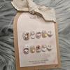 Handmade Teddy Bear Donut Brown Cartoon Nail Patches