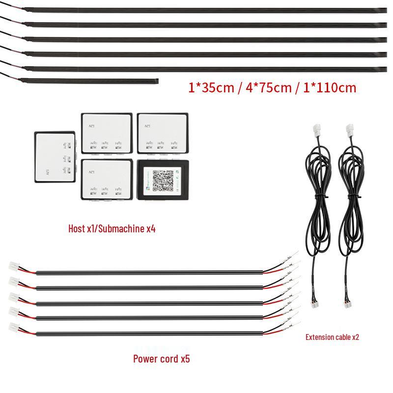 

Скрытая ритм-подсветка салона автомобиля - Скрытая подсветка приборов и атмосферная подсветка 35*1 75*4 110*1