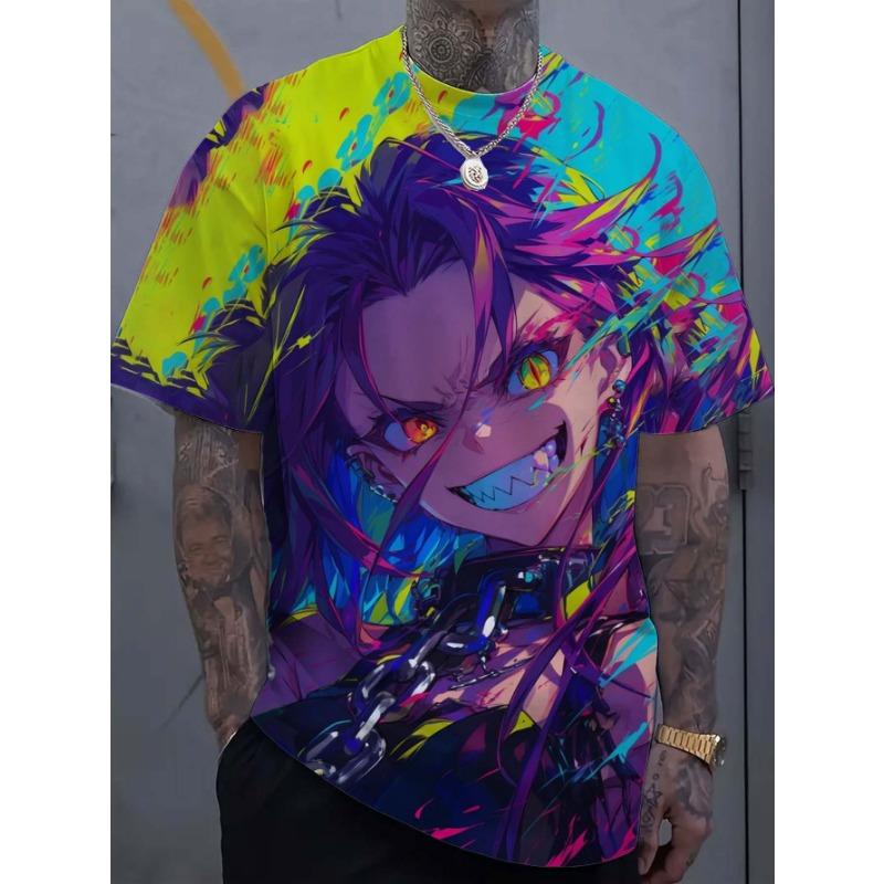 Cartoon Sexy Girl Pattern 3d Printed Men's T-Shirt Oversized Sweatshirt For
