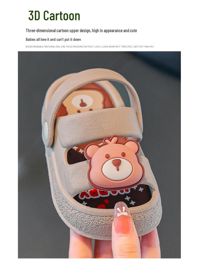 2026 Kids' Closed-Toe Summer Beach Slippers for Toddlers - Girls & Boys