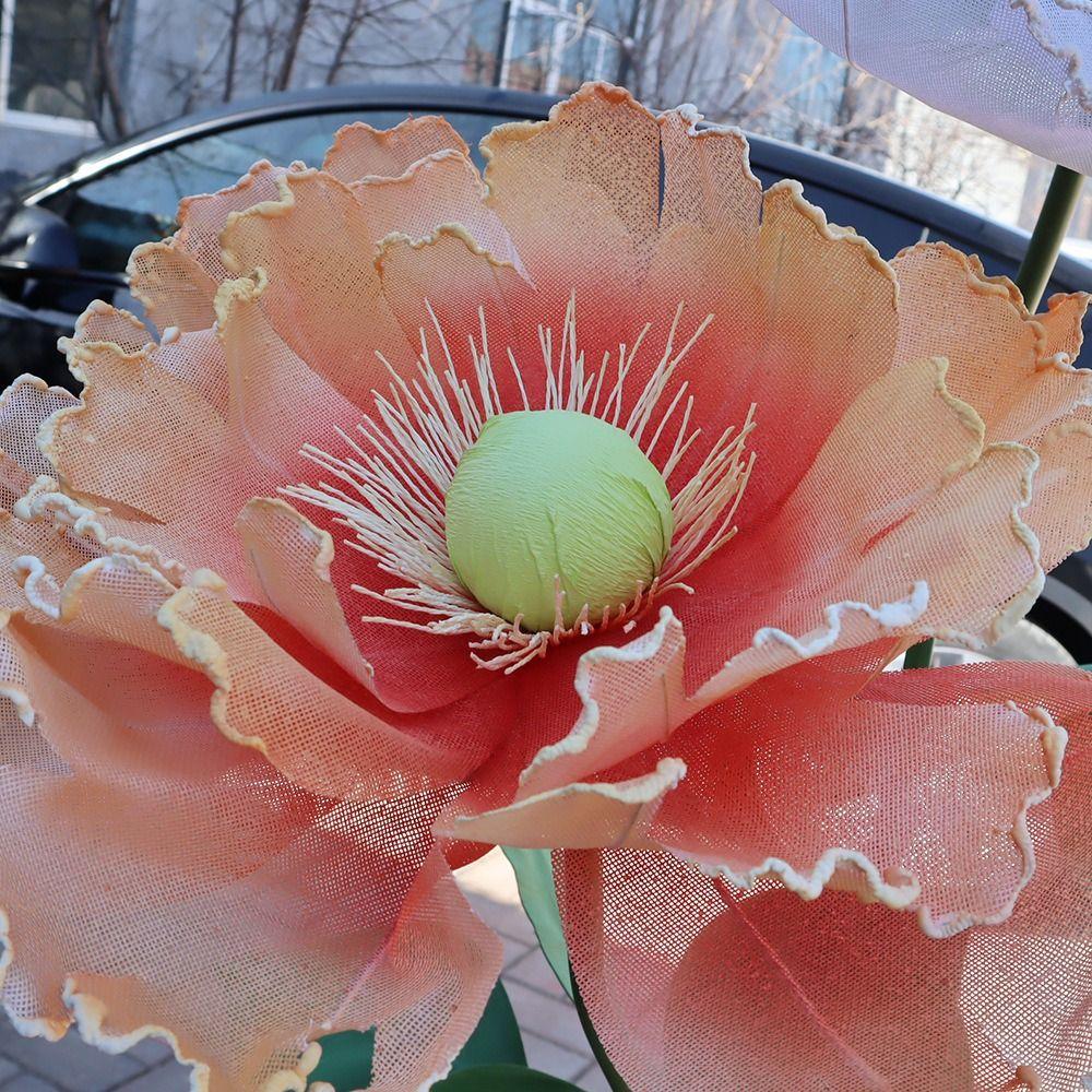 3D Big Simulation Flower 30cm Artificial Flowers Window Display Fake Flower  Wedding