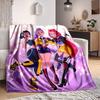 1pc Huntrix Flannel Blanket [Cozy Throw Blanket] For Sofa, Bed, Travel, Camping, Livingroom, Office, Couch, Chair, And Bed