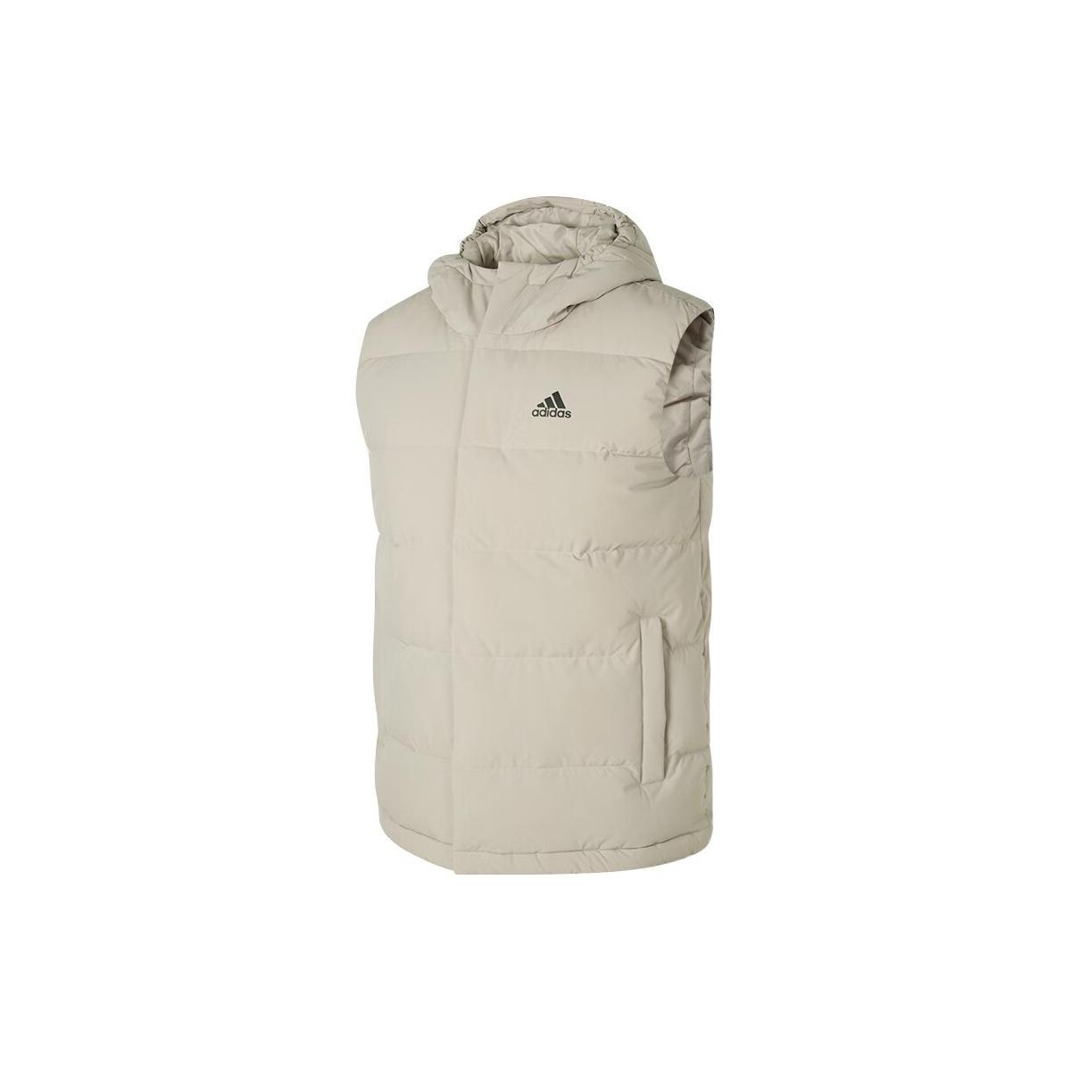 Мужские пуховые жилеты Adidas Серые с капюшоном Умеренные HY3935 XL