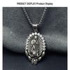 Xiewei'er Retro Zircon Virgin Mary Pendant Necklace
