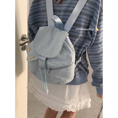 Lässige Schultasche für Studenten, Damen, 2025 neu, einfache Nylontasche, Rucksack mit großem Fassungsvermögen, Reiserucksack