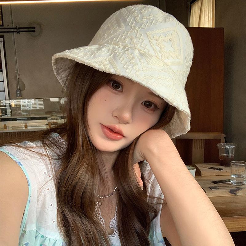 Big Head Circumference Bucket Hat Women's Hat Summer Visor Basin Hat Versatile Bucket Hat Sun Protection Hat