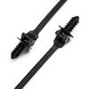 Nylon Cable Tie Cable Fastener Bundle Flexible And Strong 185mm Length 4.6mm Width Black Color Automotive Repair
