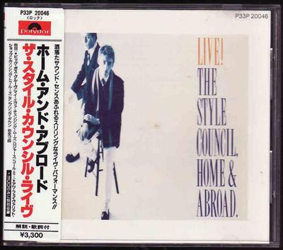 CD STYLE COUNCIL  Live The Style Council Home  Abr P33P20046 Polydor 1986 Japan Dance  Electronica Used