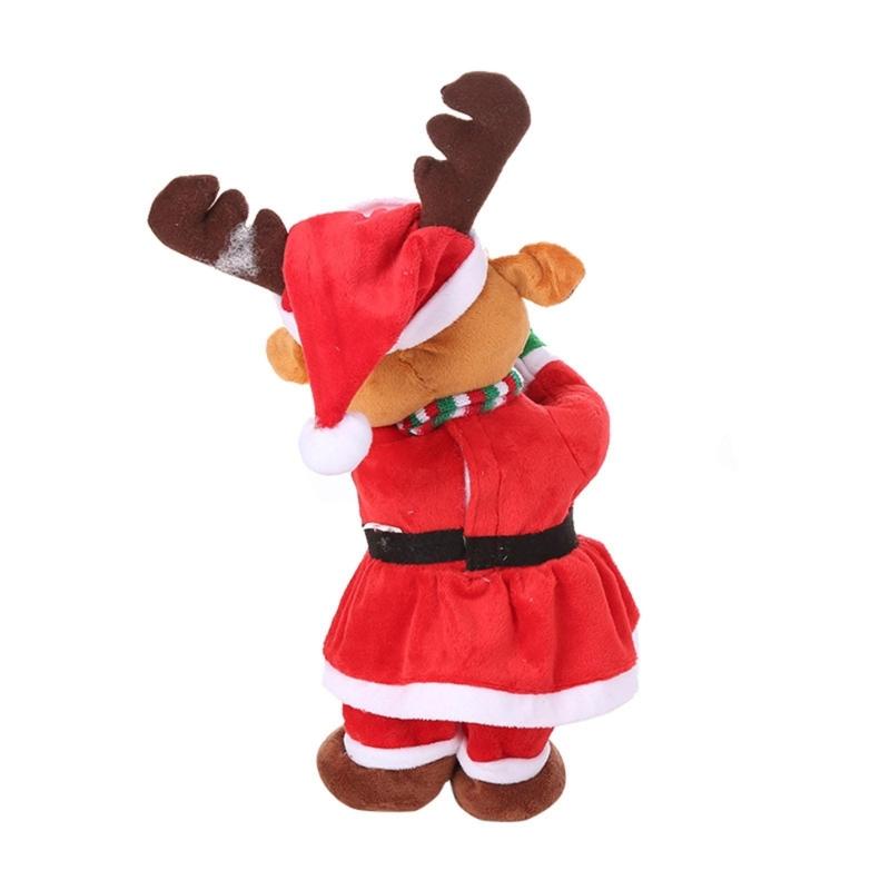Christmas Gift Miniature Santa Claus with Saxophone Handmade Lovely Toy Holiday Twisting Santa Snowman Reindeer