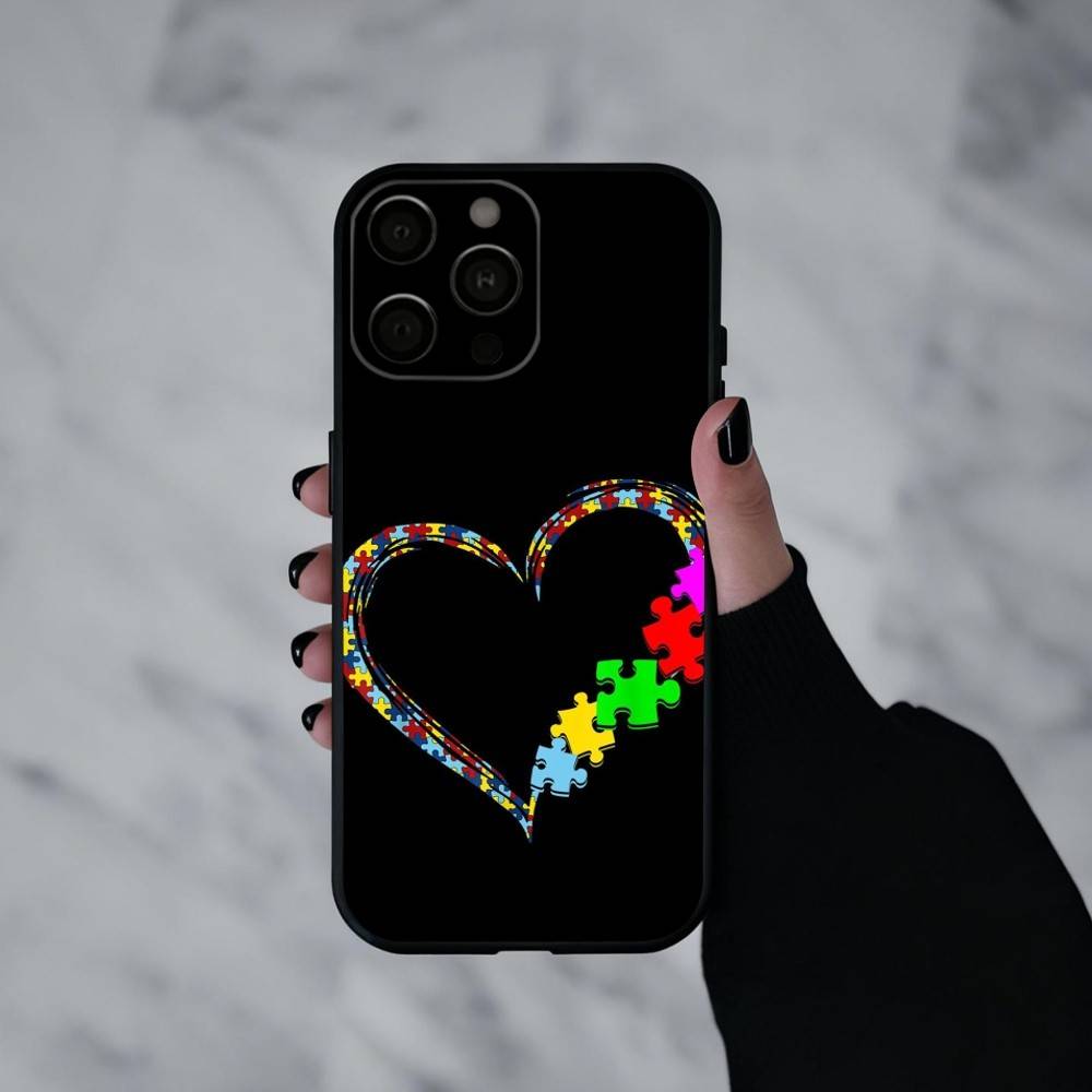 Puzzle Art Support Autism  Phone Case Silicone Soft For IPhone 17pro 16 15 14 13 12 11 X XR Plus Pro Max Plus