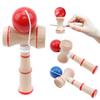 1 adet Ahşap Kendama Japon Bilek Antrenmanı Aksesuarı Kırmızı / Mavi Çevikliği ve Esnekliği Egzersizi Taşınabilir Fitness Ekipmanı TMZ